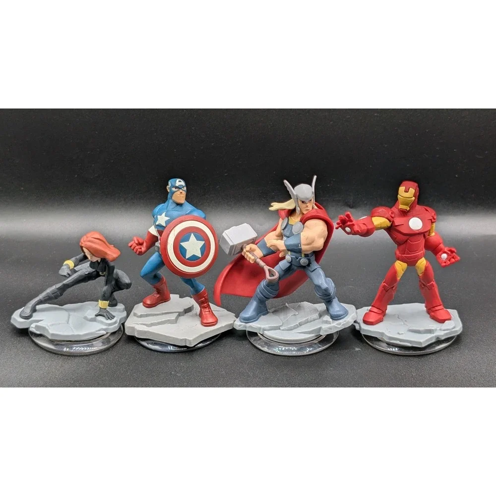 Disney Infinity 2.0 Marvel Super Heroes Lot Of 4 Figures (Avengers)